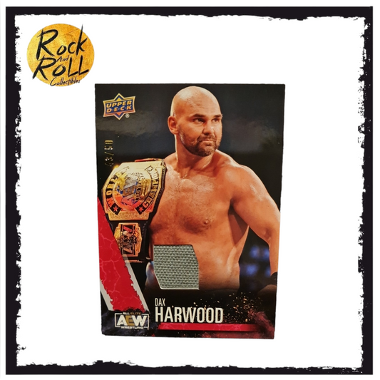 AEW Upper Deck 2021 First Edition - Dax Harwood 43/50 Relic Memorabilia Card #57