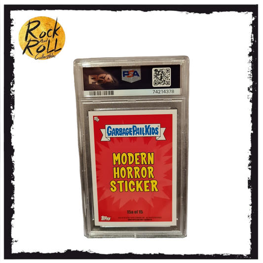 2019 Garbage Pail Kids S2 Roth MH - Johnny In A Bottle - Modern Horror Stickers 15a of 15 - PSA GEM MT 10
