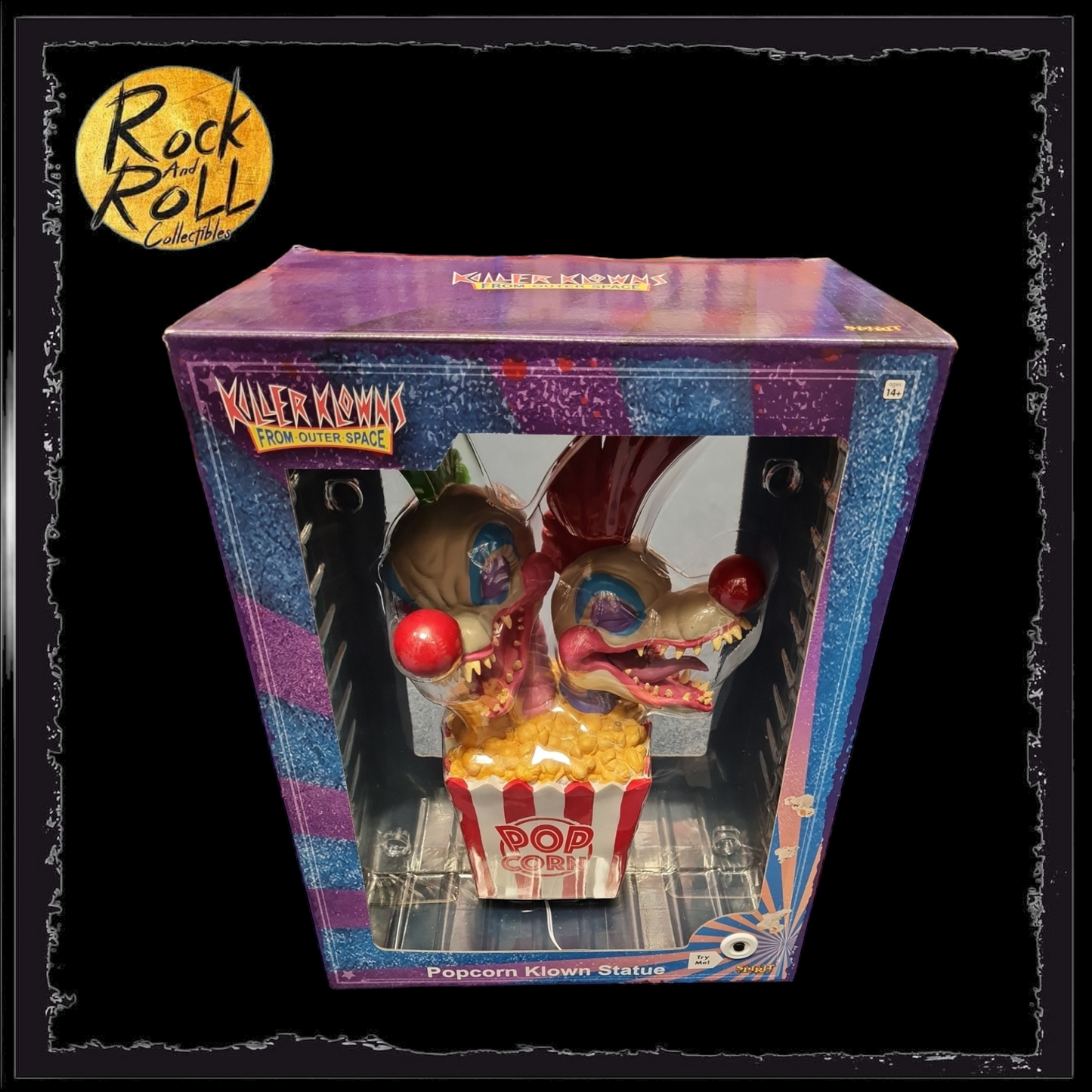 Killer Klowns From Outer-Space - Light Up Popcorn Klown Statue - Spirit Halloween Exclusive