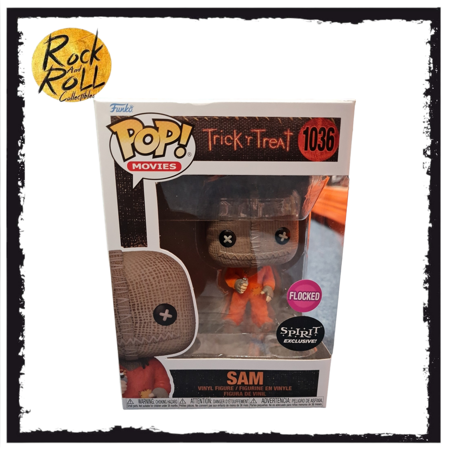 Trick 'r Treat - Sam w/Razor Candy Flocked Funko Pop! #1036 Spirit Exclusive