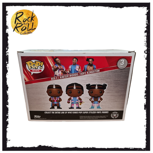 Box Damage - Big E/Xavier Woods/Kofi Kingston Funko Pop! ToysRUs Exclusive
