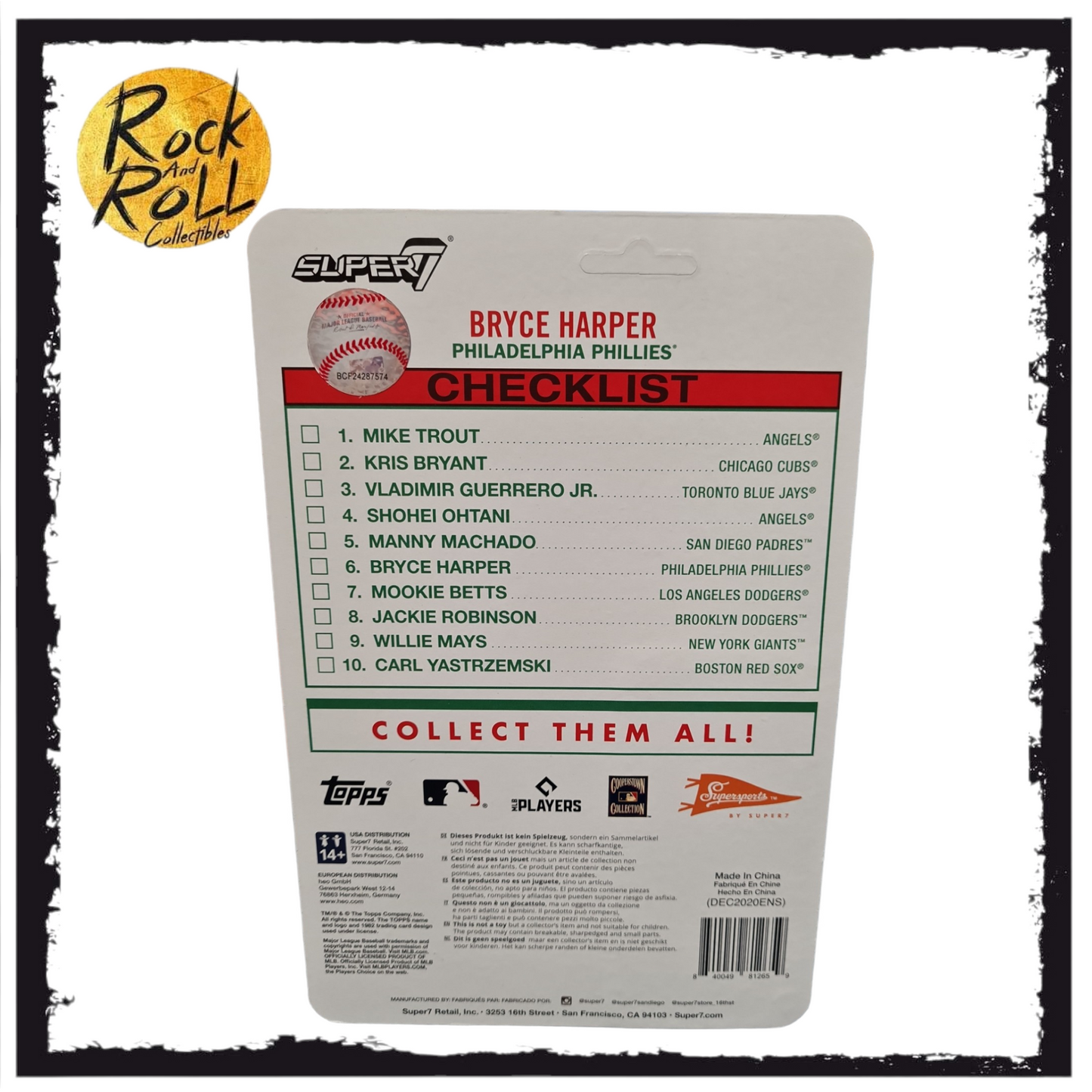 Topps Super7 Baseball Superstars - Philadeliphia Phillies - Bryce Harper