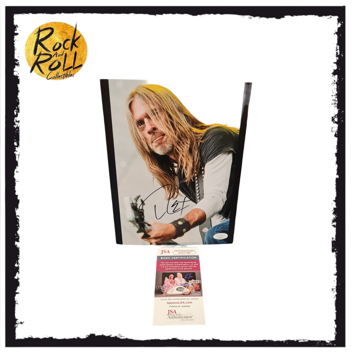 Pantera - Rex Brown Signed 8x10 Photo w/ JSA COA