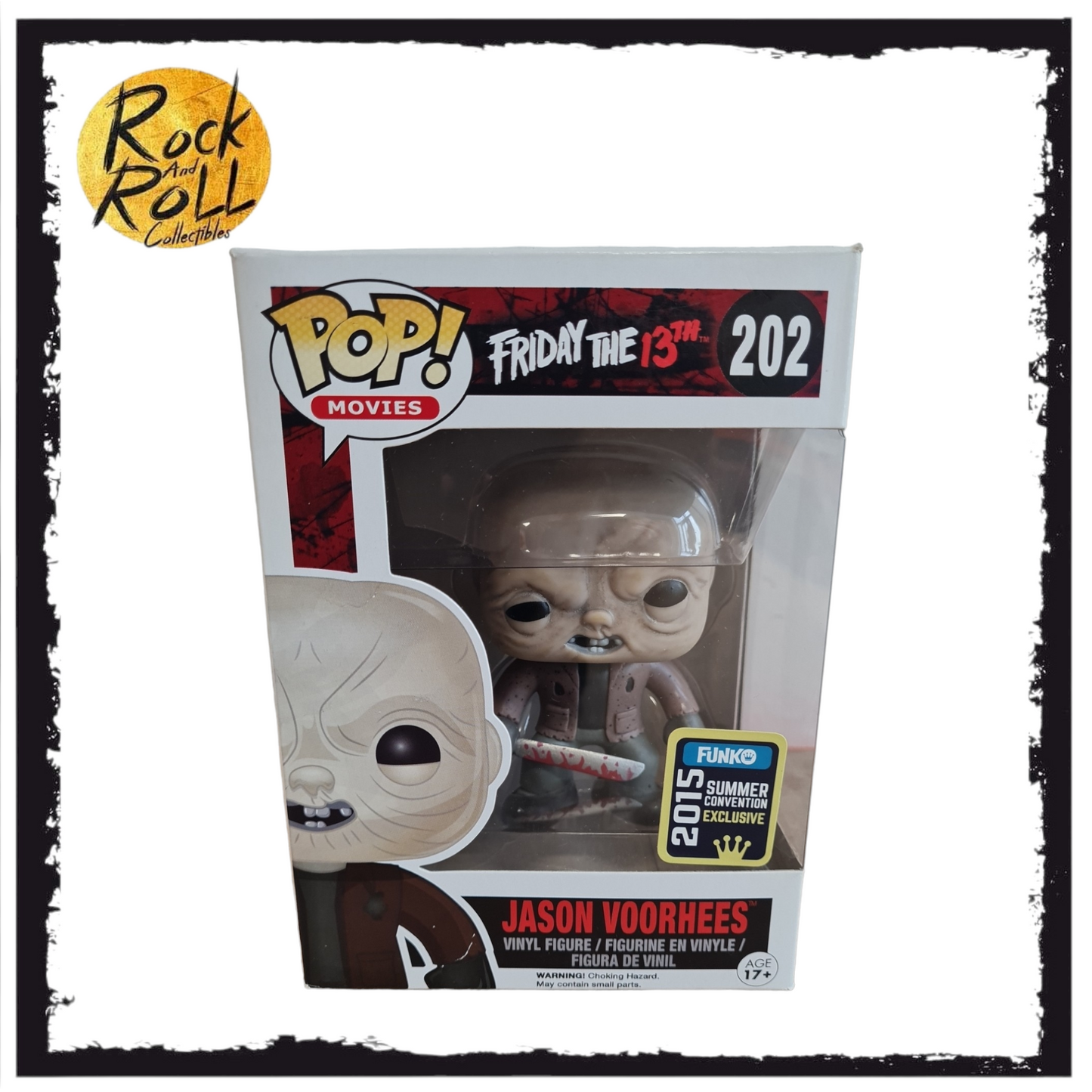 Friday the 13th - Jason Vorhees (Unmasked) Funko Pop! #2022 2015 Summer Convention - Condition 8/10