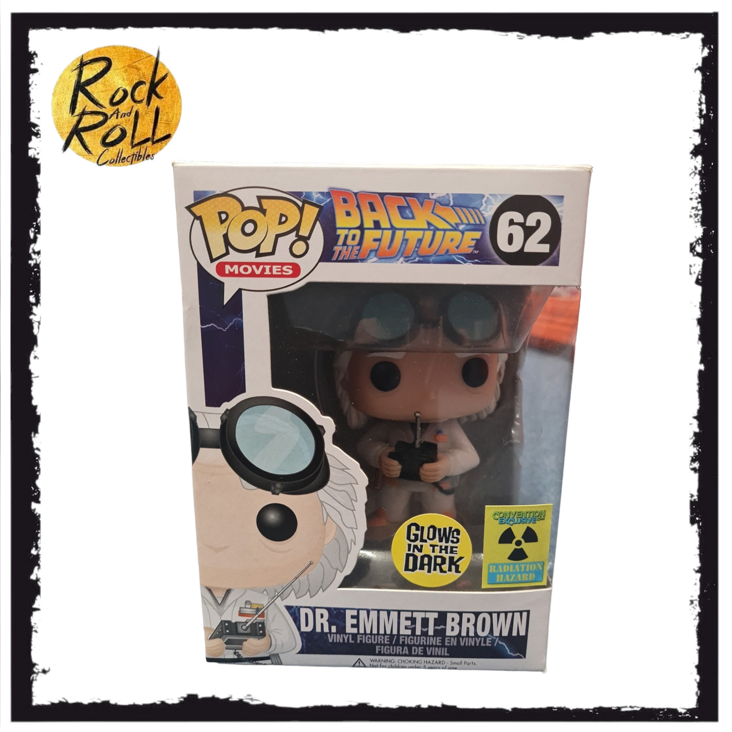 Back to the Future - Dr. Emmett Brown GITD Funko Pop! #62 - Condition 7.75/10