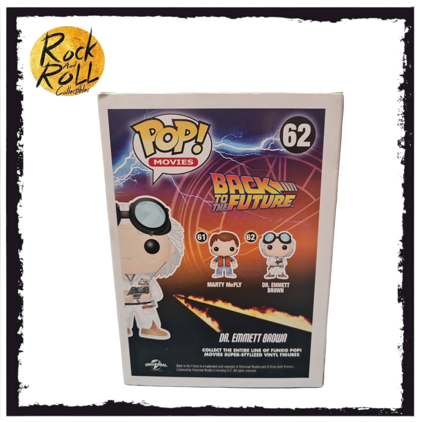 Back to the Future - Dr. Emmett Brown GITD Funko Pop! #62 - Condition 7.75/10