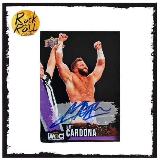 Major Wrestling Figure Podcast Major Deck - Matt Cardona 2022 Auto LE #51/100 MC-1