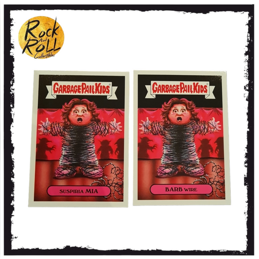 Garbage Pail KIds 2019 Topps - Suspiria Mia & Barb Wire Cult Horror Sticker 16a / 16b of 20