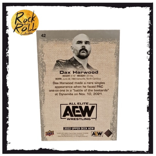 AEW Upper Deck Exclusives - Dax Harwood 17/100 #42