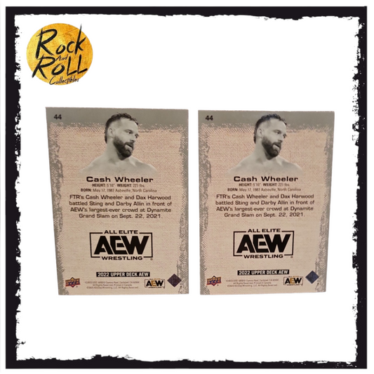 AEW 2022 Upper Deck Cash Wheelers Purple 5/100 & Green 68/399 Refractor #44