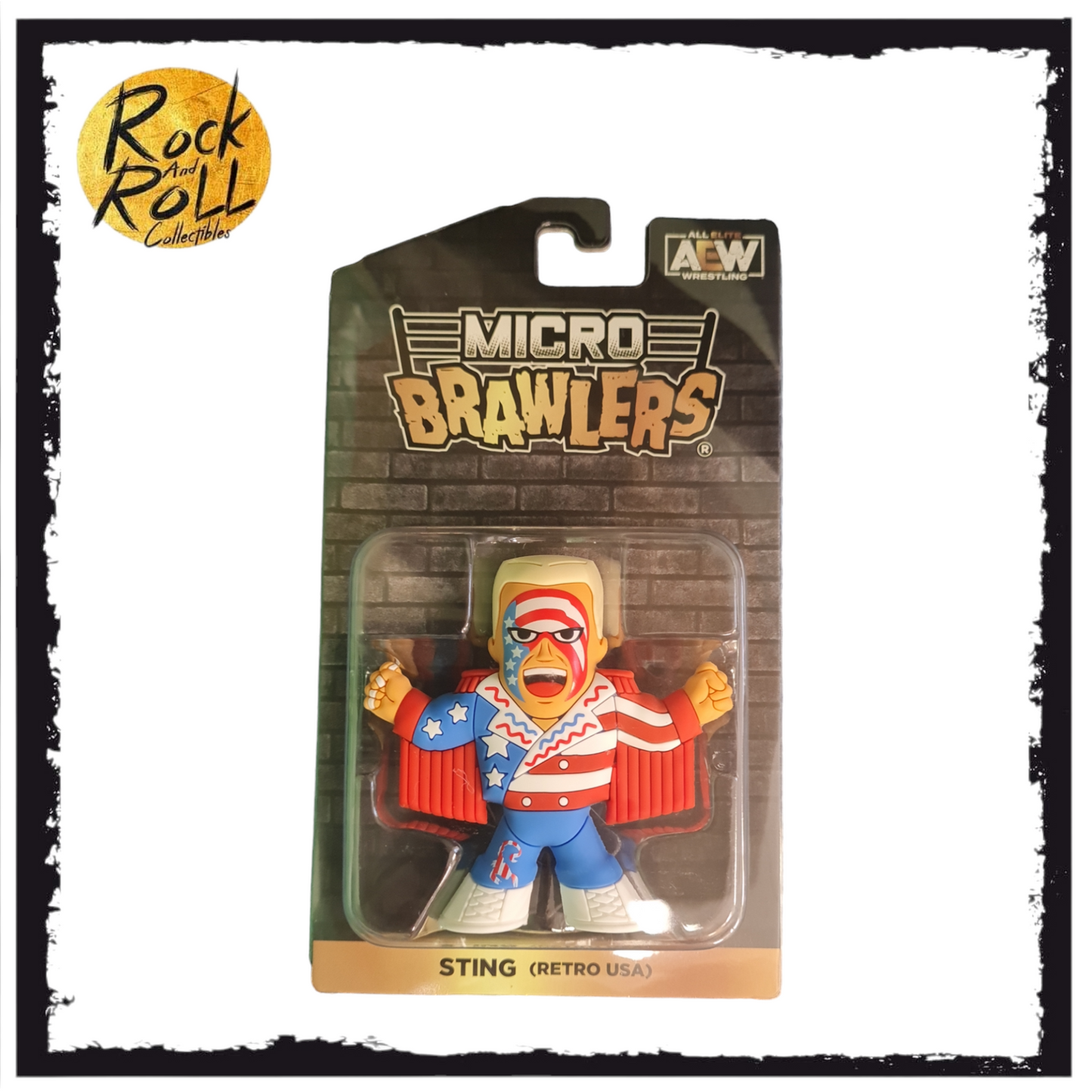 AEW Micro Brawlers - Sting (Retro USA)
