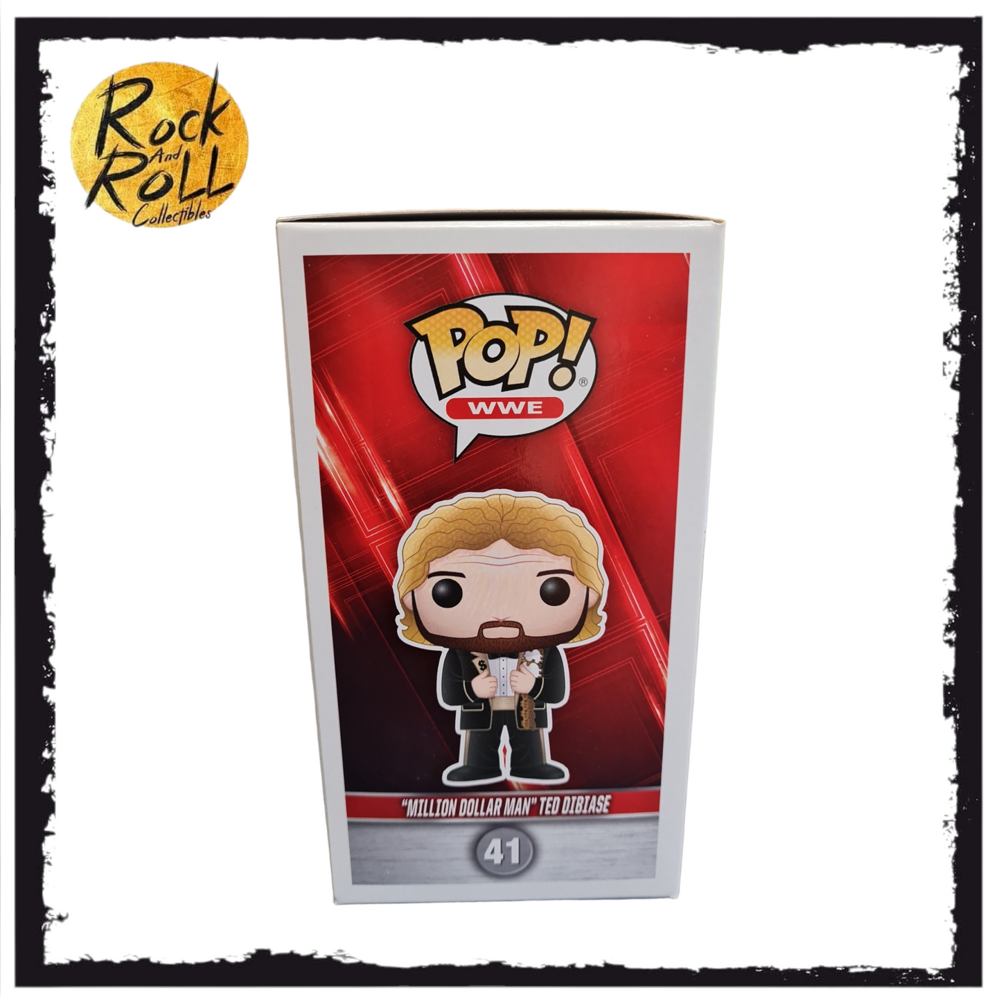 WWE "Million Dollar Man" Ted DiBiase Chase Funko Pop! #41 Signed (No COA) Condition 8.75/10