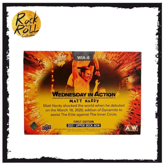 AEW Upper Deck 2021 First Edition - Wednesday In Action - Matt Hardy #WIA-6
