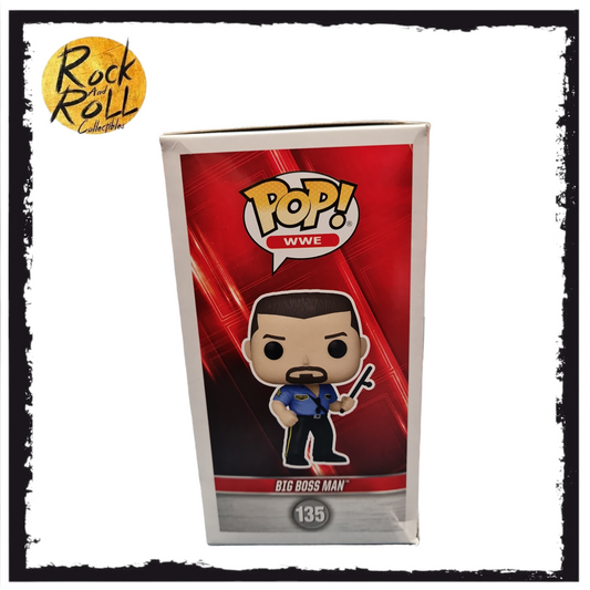Box Damage - Funko POP! WWE Big Boss Man 3.8-in Vinyl Figure GameStop Exclusive #135