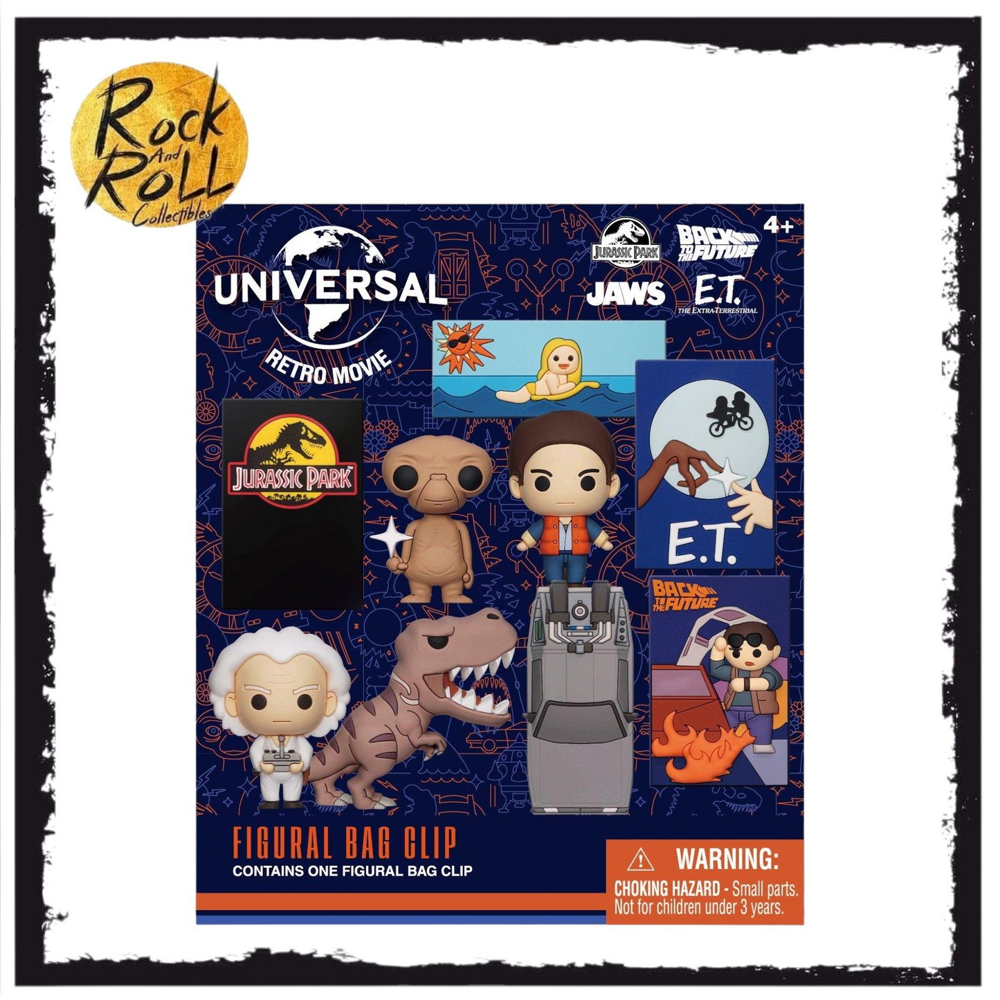 Universal Retro Movie 3D Foam Mystery Figural Bag Clip