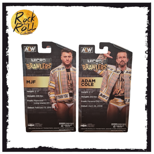 Micro Brawlers AEW Tag Team Edition - MJF & Adam Cole