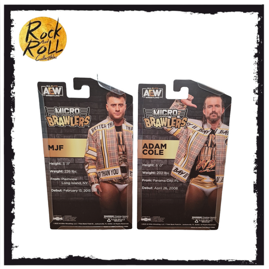 Micro Brawlers AEW Tag Team Limited Chase Edition - MJF & Adam Cole