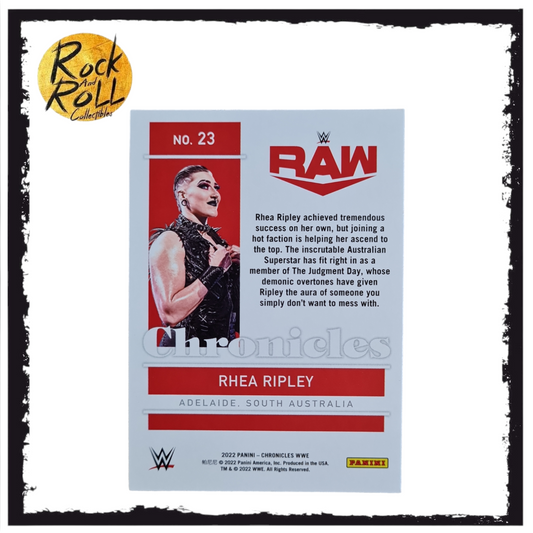 WWE 2022 Panini Chronicals - Rhea Ripley #23