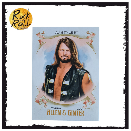 WWE 2021 Topps Heritage Allen & Ginter Card - #AG-1 AJ Styles