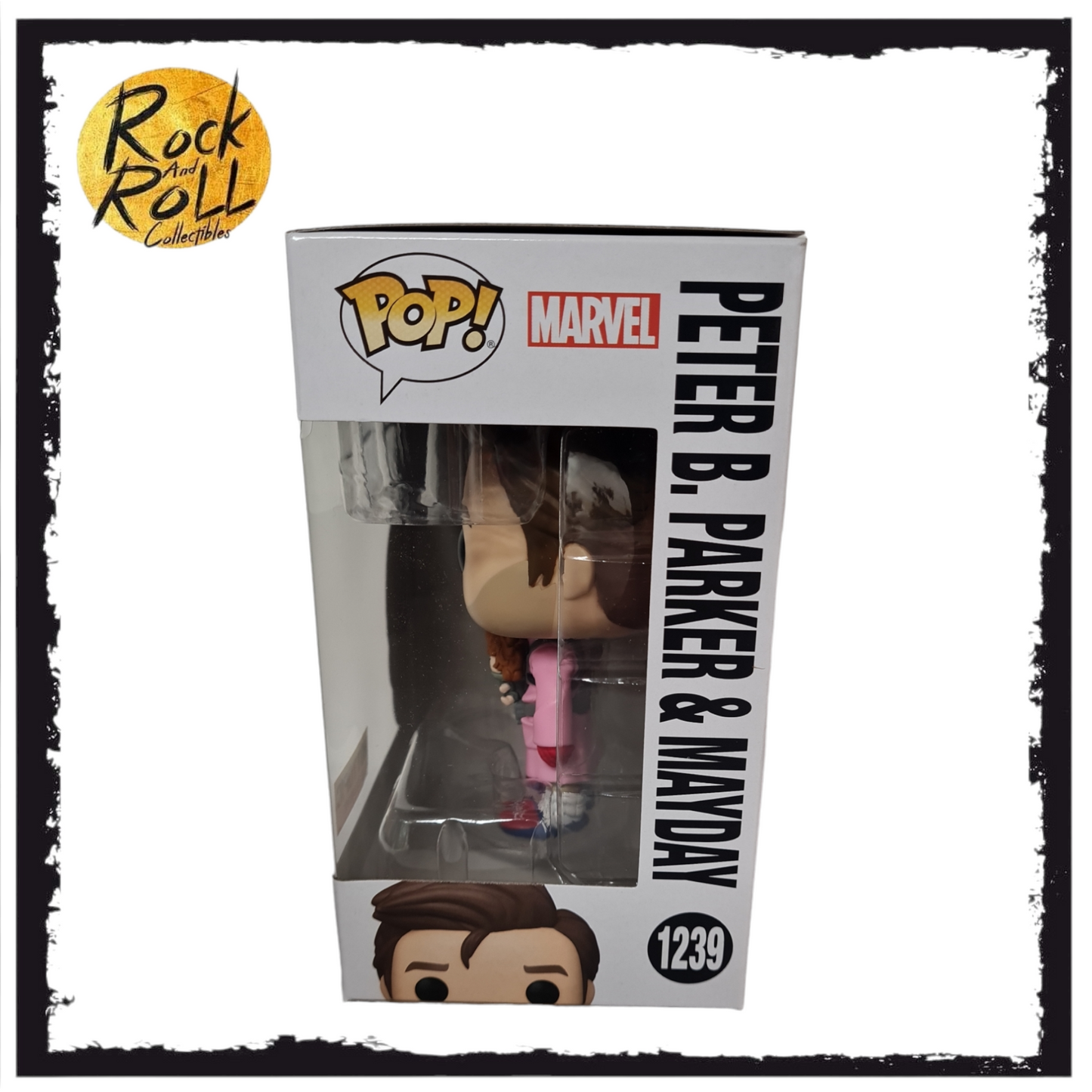 Spider-Man Across The Spiderverse - Peter B. Parker & Mayday Funko Pop! #1239 Hot Topic Exclusive. Condition 9/10