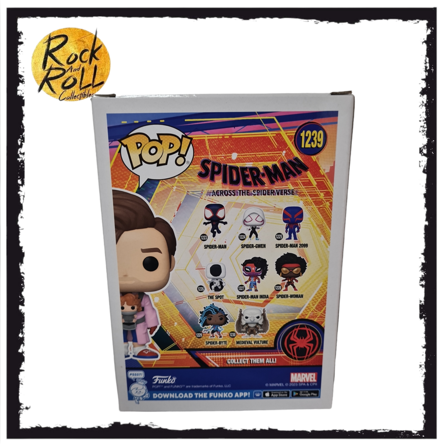 Spider-Man Across The Spiderverse - Peter B. Parker & Mayday Funko Pop! #1239 Hot Topic Exclusive. Condition 9/10