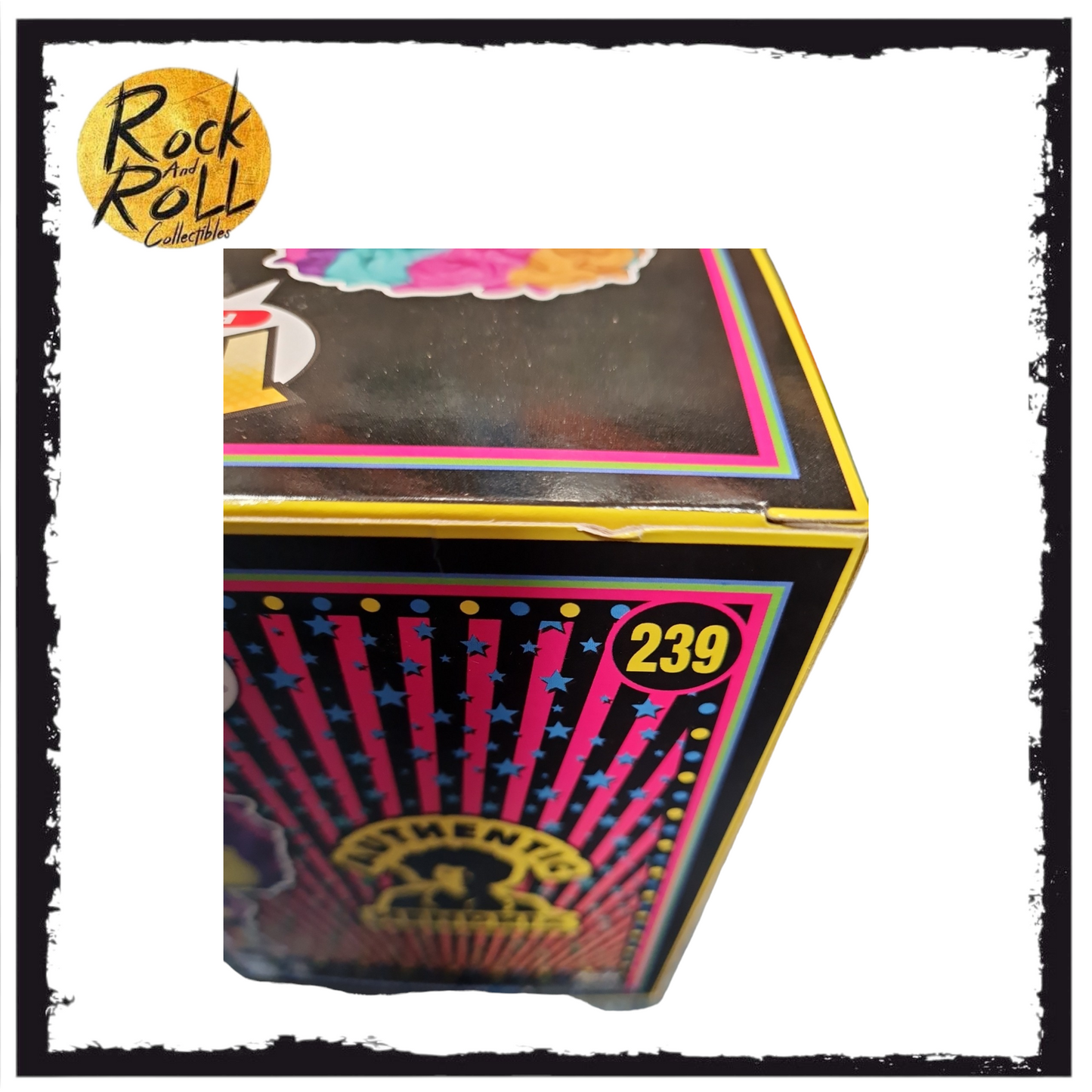 (Box Damage) Jimi Hendrix Blacklight Funko Pop! #239 2021 Fall Convention Shared Exclusive
