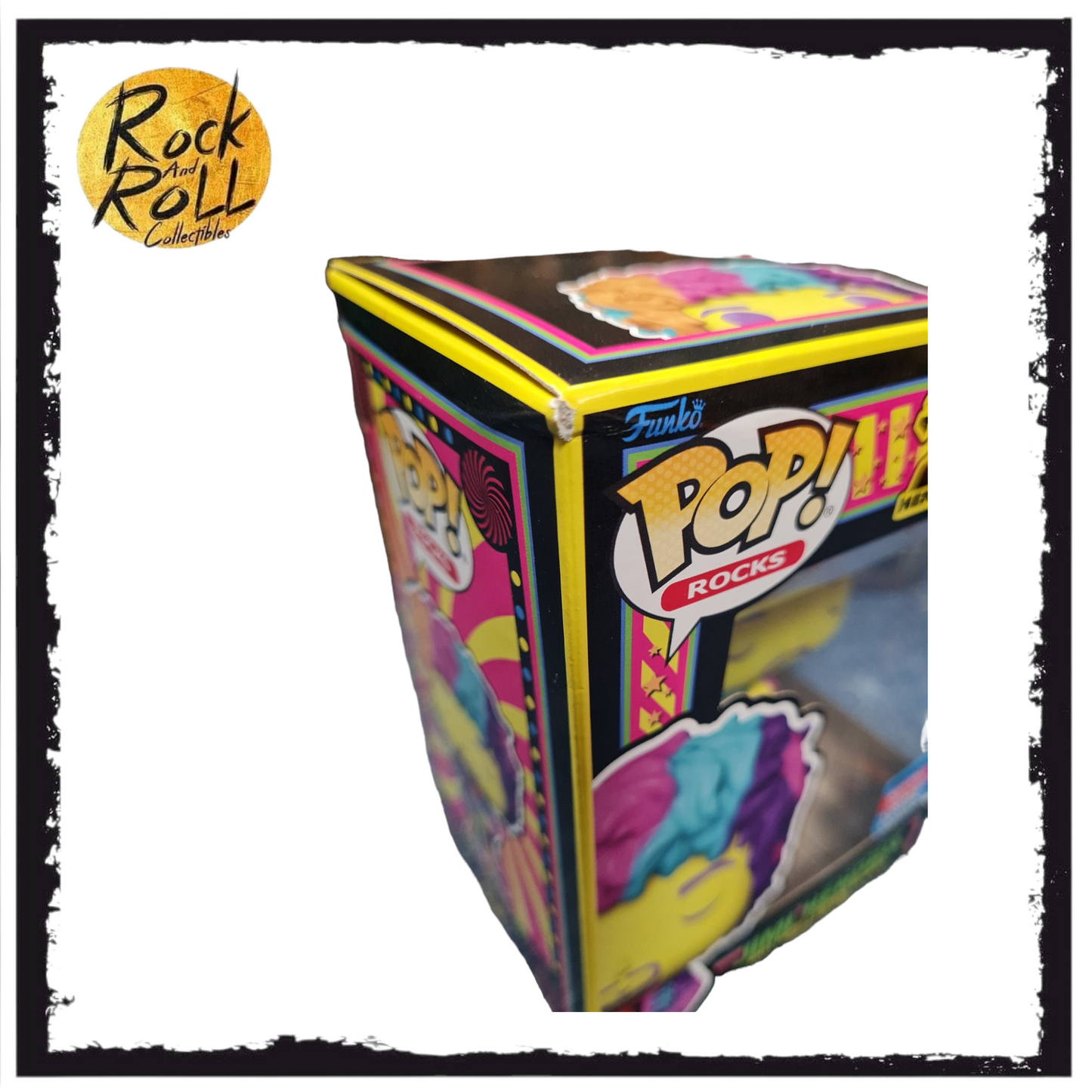 (Box Damage) Jimi Hendrix Blacklight Funko Pop! #239 2021 Fall Convention Shared Exclusive