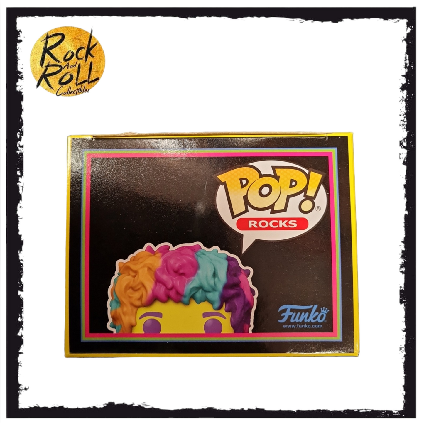 (Box Damage) Jimi Hendrix Blacklight Funko Pop! #239 2021 Fall Convention Shared Exclusive