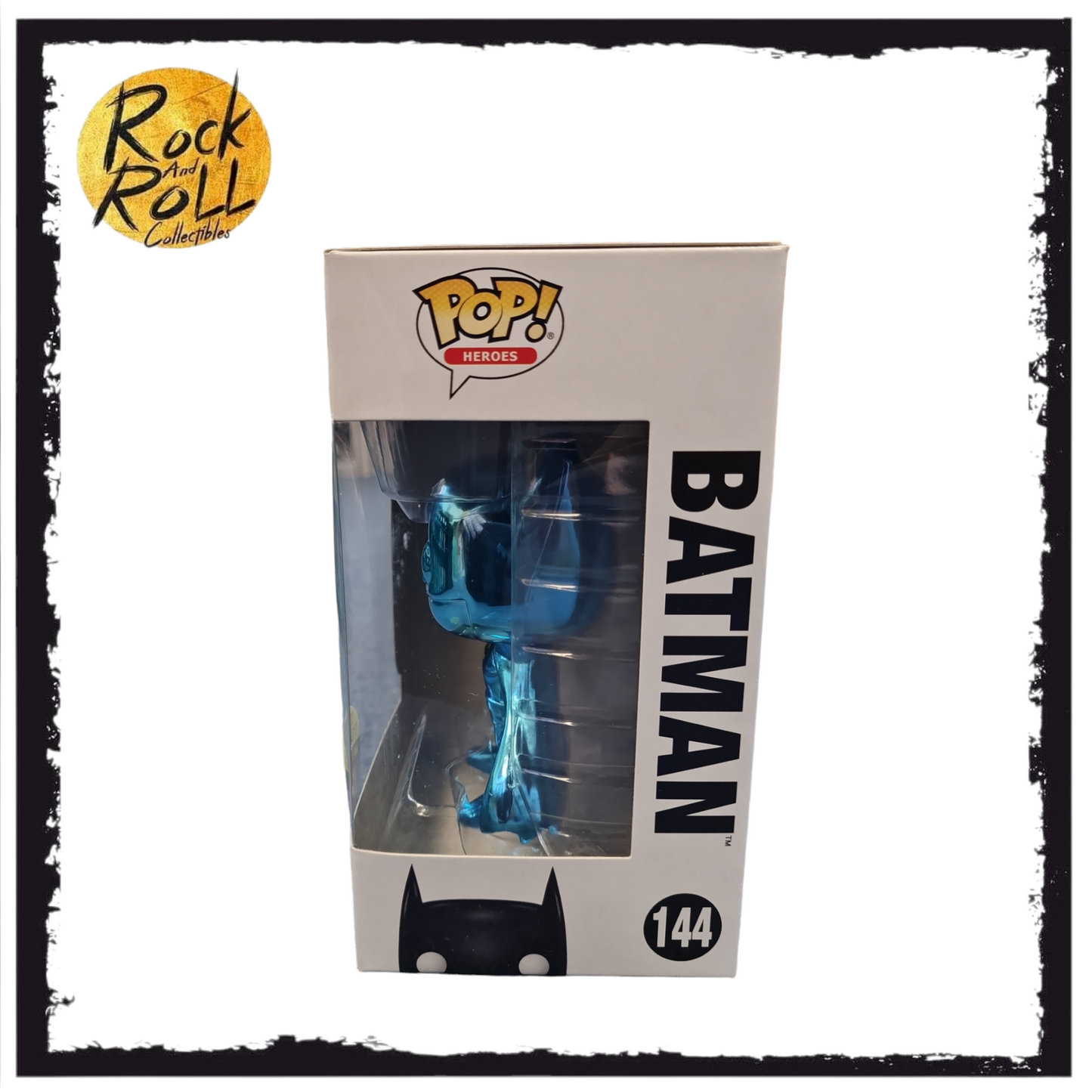 DC Super Heroes - Batman Blue Chrome Funko Pop! #144 Toy Tokyo San Diego 2017 LE