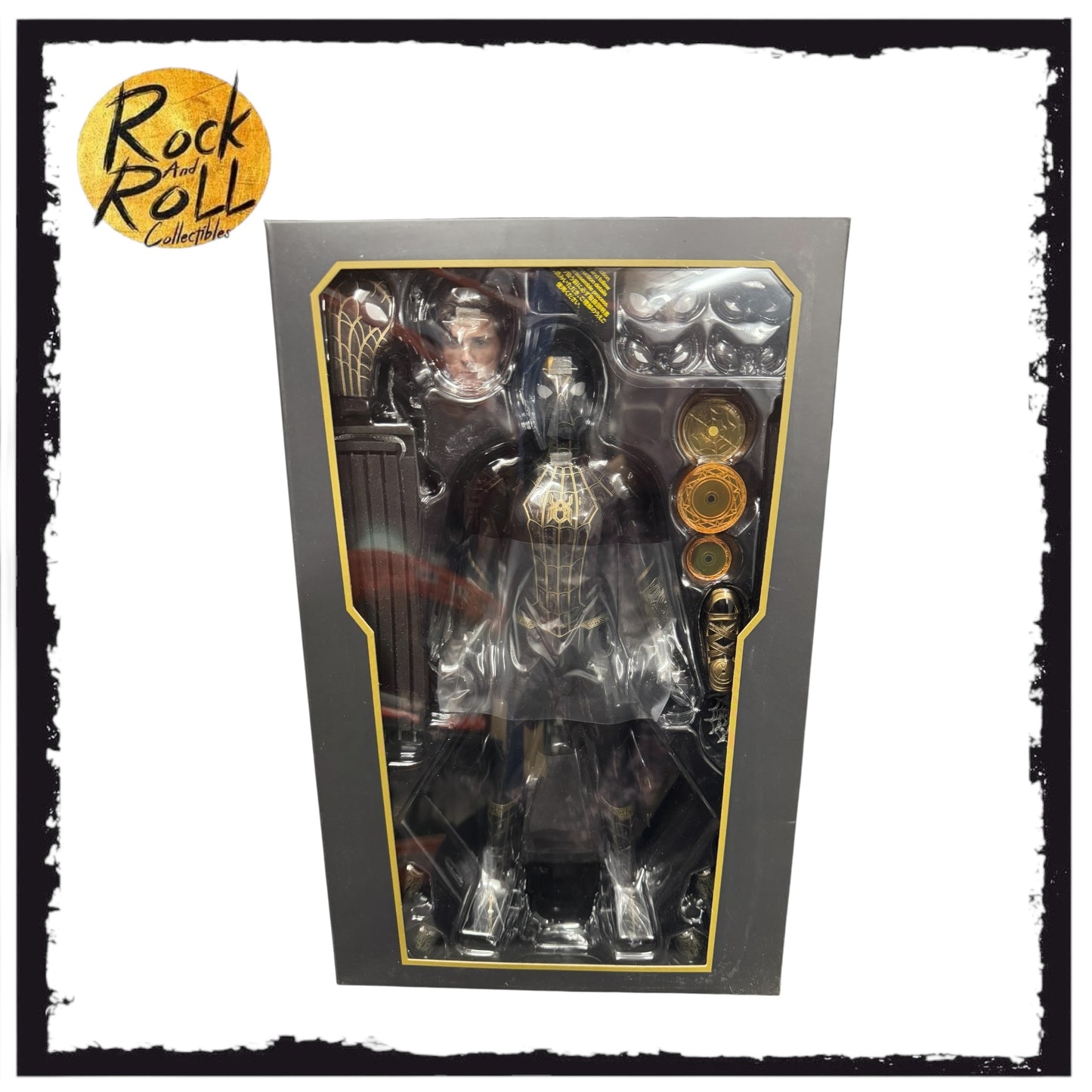 Hot Toys - Spider-Man No Way Home Black and Gold Suit 1/6 Scale Collectible Figure