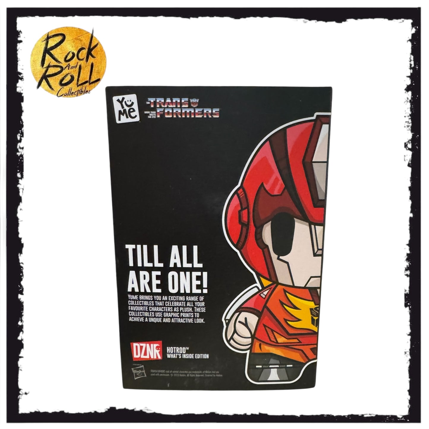 DZNR Transformers Hotrod What's Inside? Edition Plush