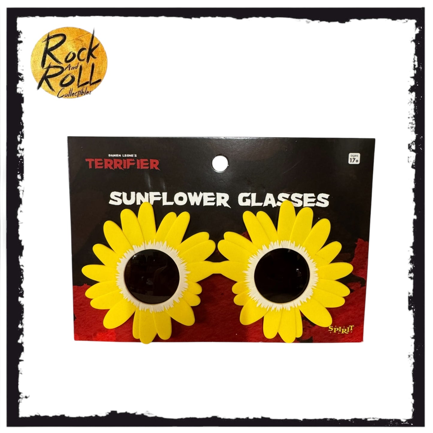 Spirit Halloween Terrifier Art The Clown Sunflower Glasses