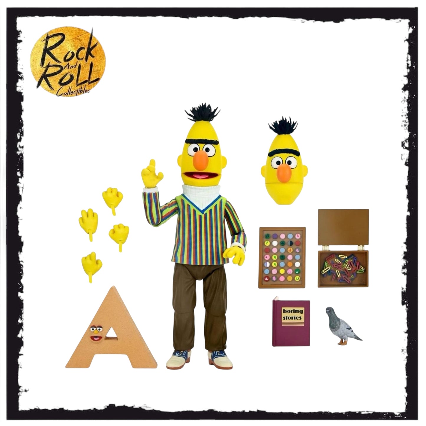 NECA Sesame Street Ultimate Bert 7” Action Figure