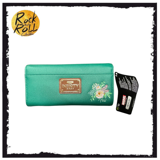 Loungefly x Marvel Embroidered Floral Loki Wallet