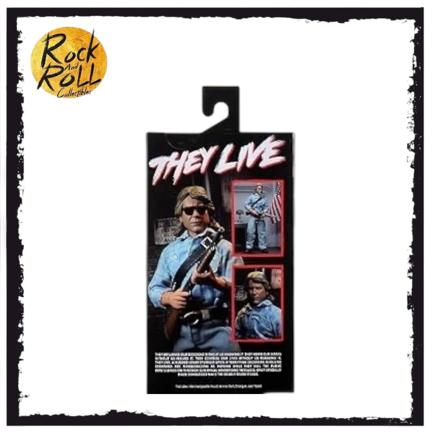 NECA - They Live John Nada 8 Inch Clothed Action Figure