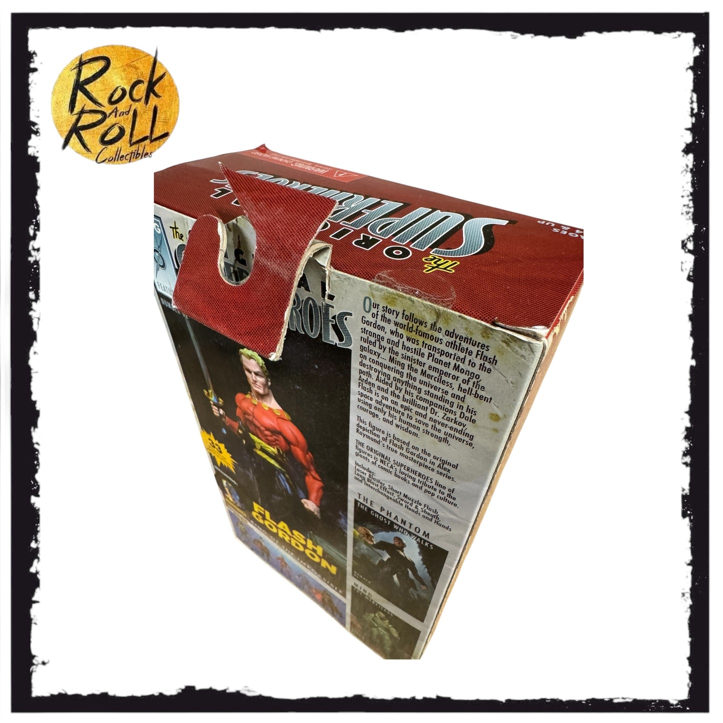 Box Damage - NECA King Features The Original Superheroes Flash Gordon King of The Impossibles