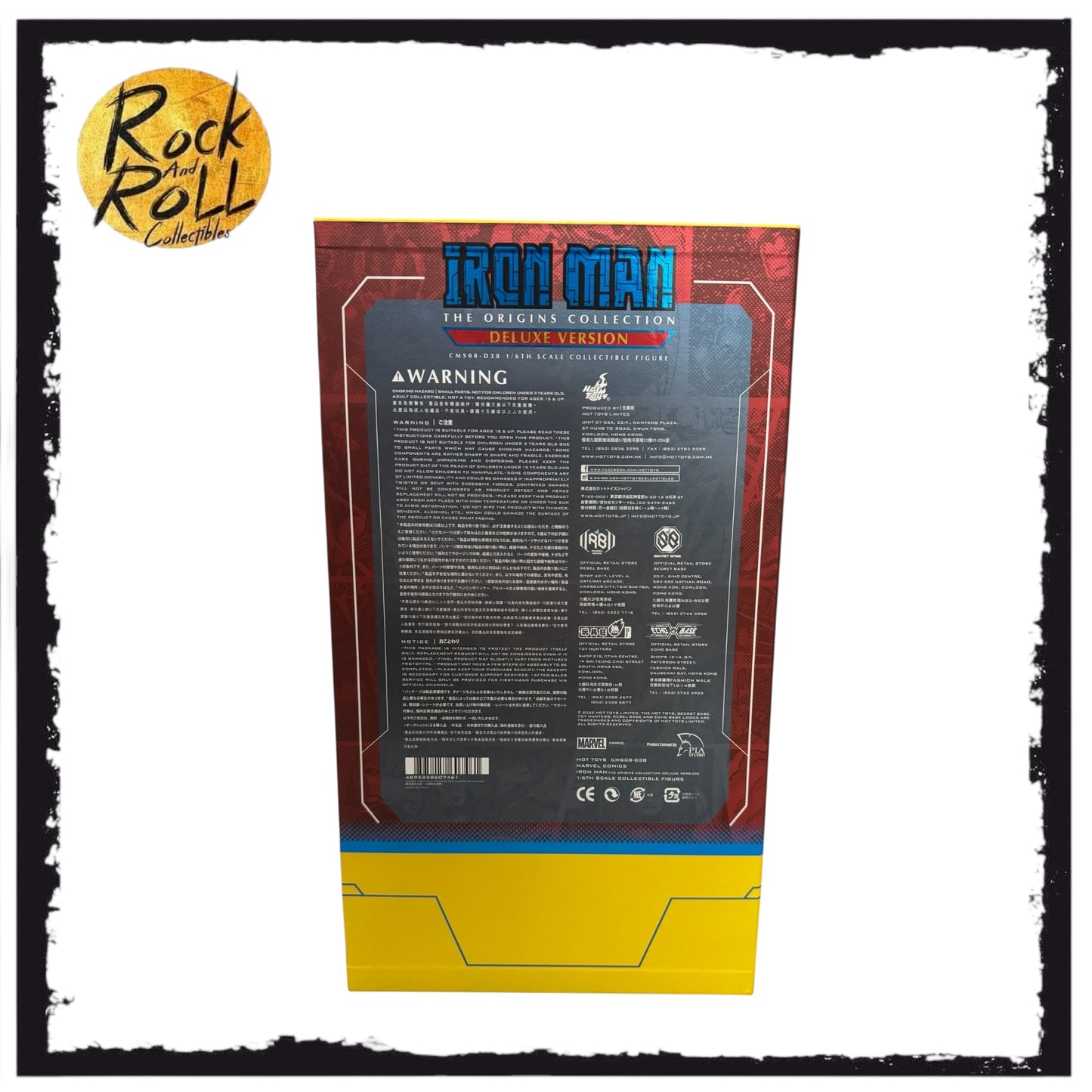 Hot Toys - 1/6 Marvel Comics - Iron Man Diecast Masterpiece Series Deluxe 908152 CMS08-D38