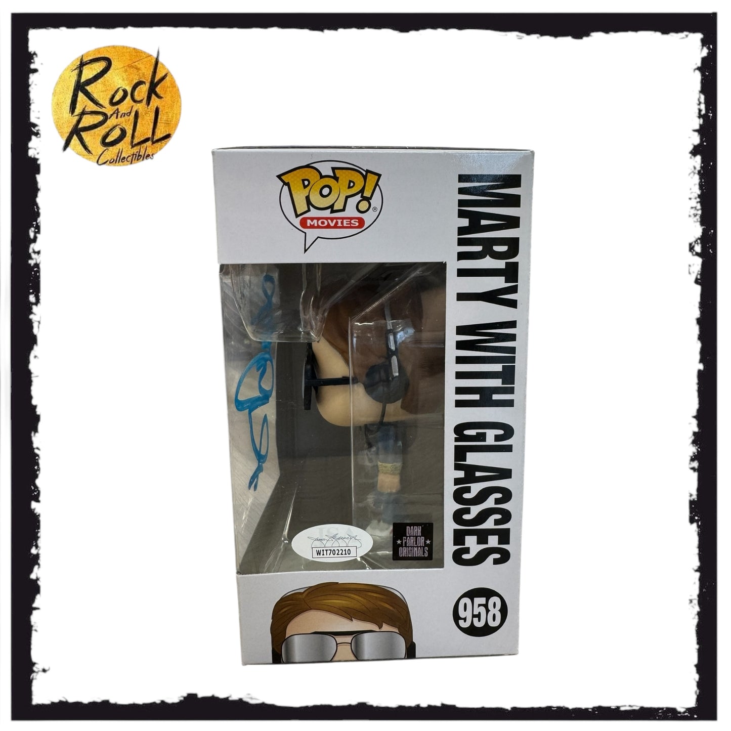 Back to the Future - Michael J. Fox as Marty McFly (with glasses) - Authentic Autographed Funko Pop! #958
