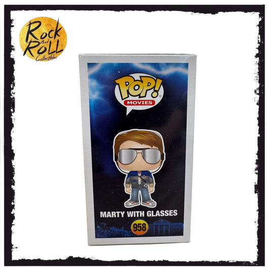 Back to the Future - Michael J. Fox as Marty McFly (with glasses) - Authentic Autographed Funko Pop! #958