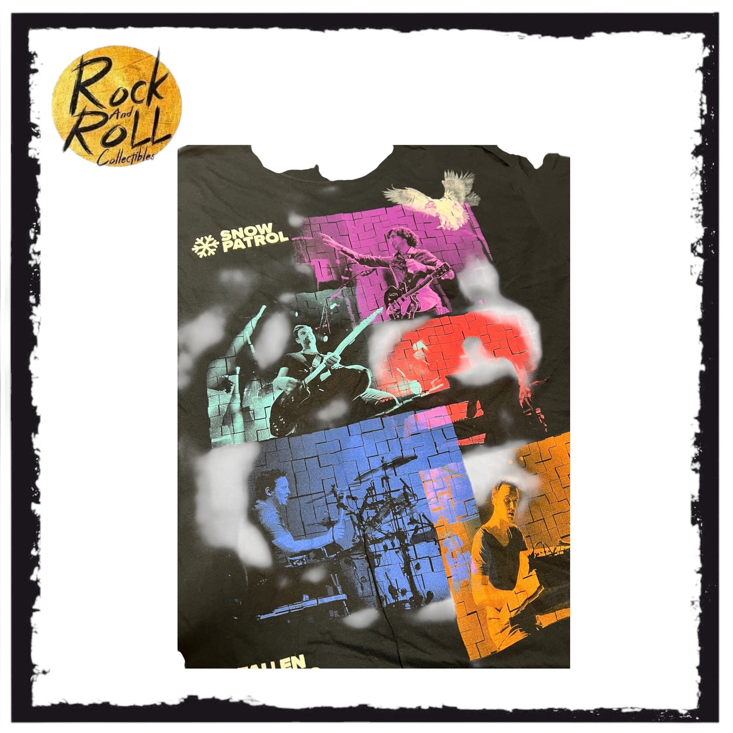 Snow Patrol Fallen Empires Black Tour 2012 Crewneck T-Shirt (XL)