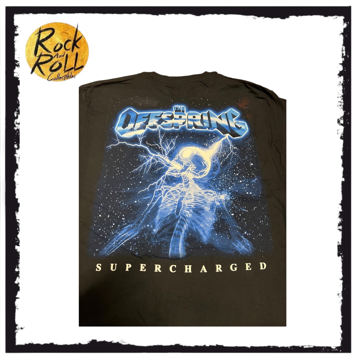 The Offspring Supercharged Official Black Crewneck T-Shirt (Large)
