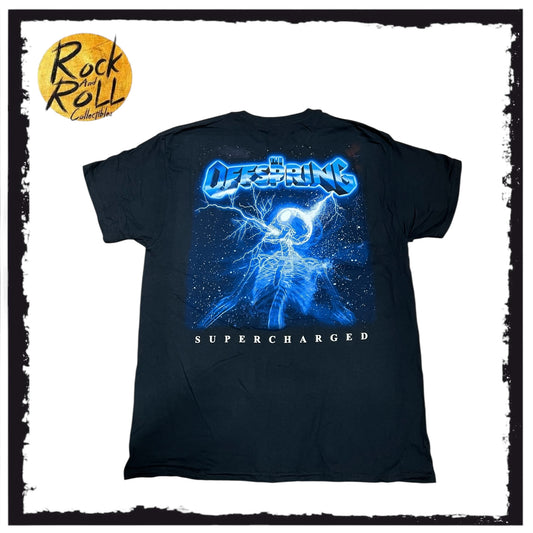 The Offspring Supercharged Official Black Crewneck T-Shirt (Large)