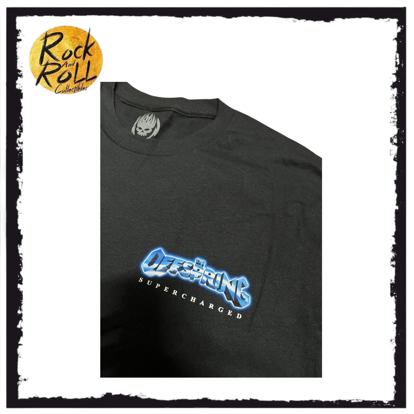 The Offspring Supercharged Official Black Crewneck T-Shirt (Large)