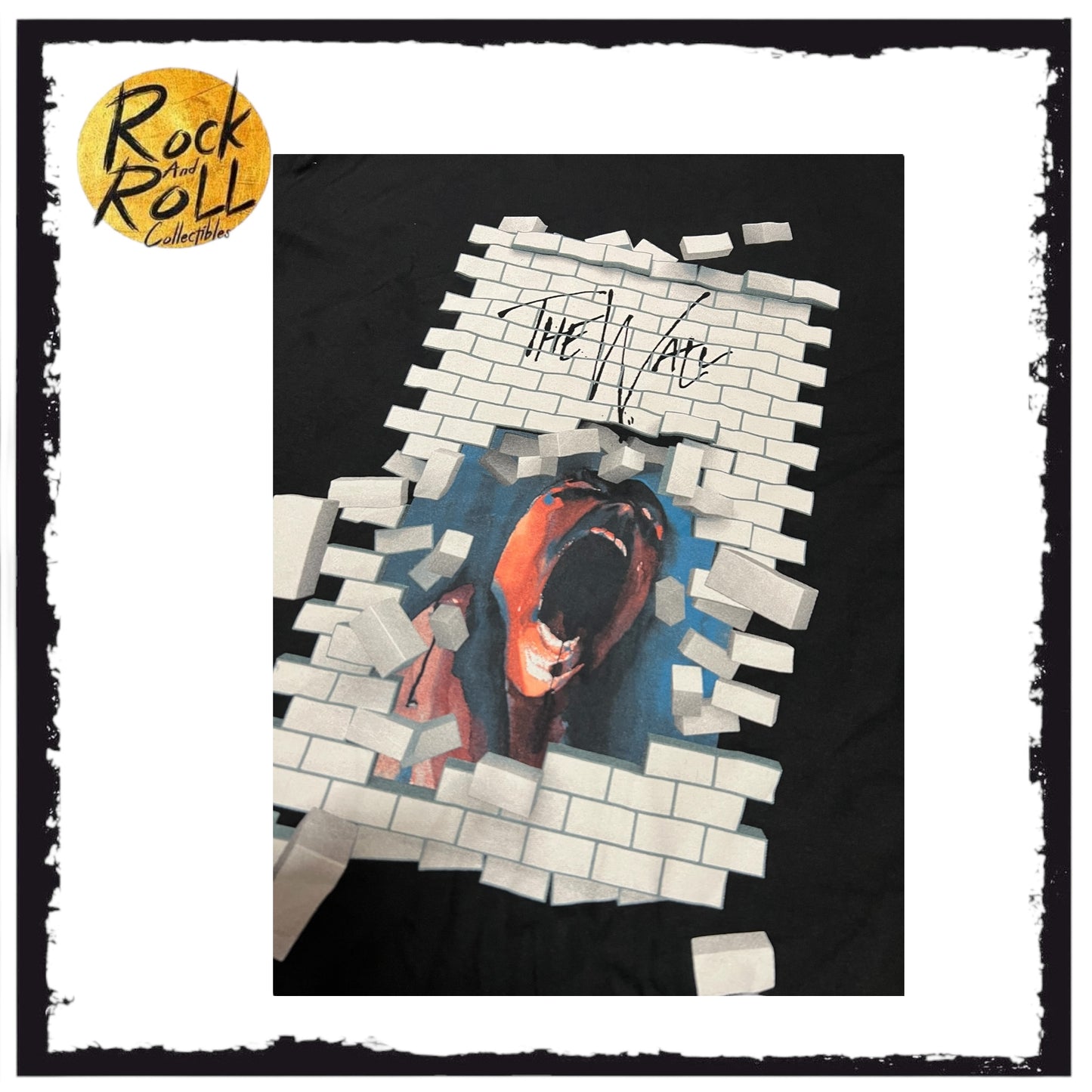 Roger Waters "This Is Not A Drill" Black Crewneck T-Shirt 'The Wall'