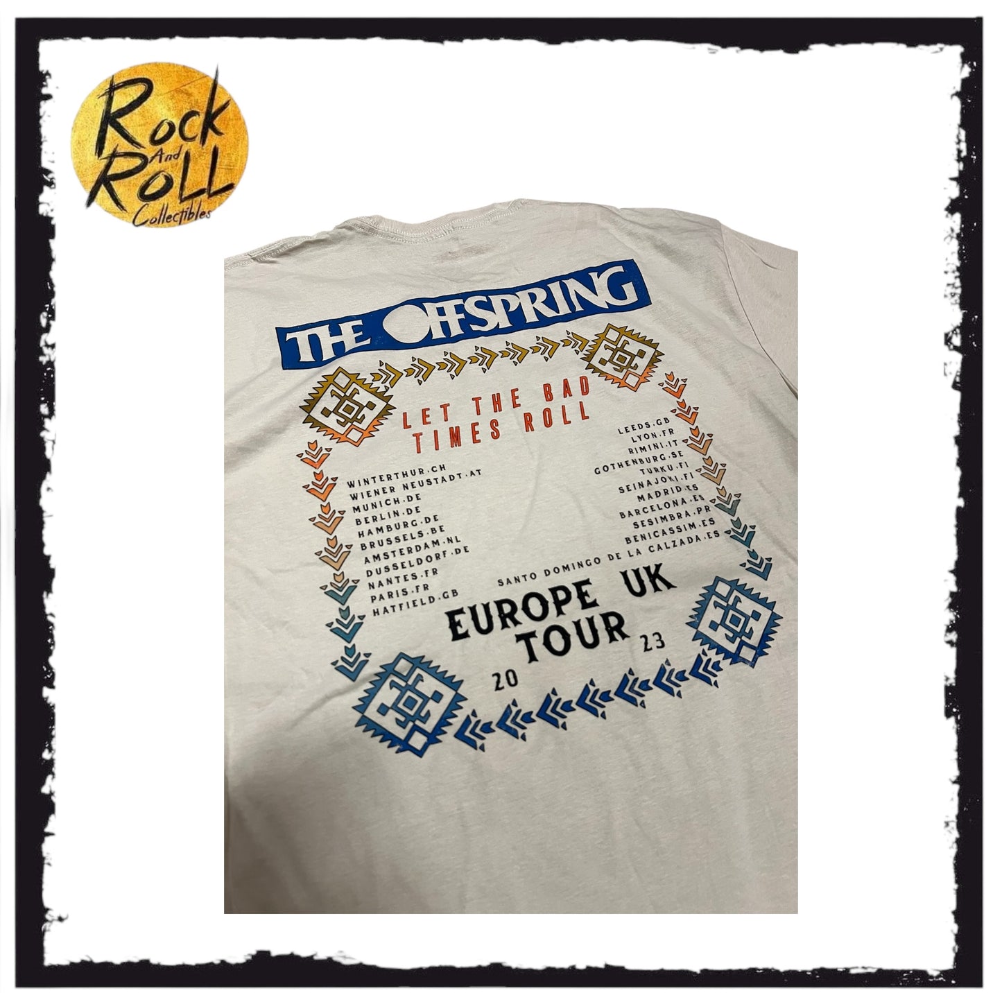 The Offspring "Let The Bad Times Roll" Official Crewneck Tour T-Shirt 2023 (XL)