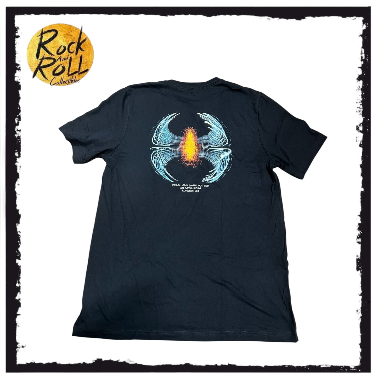 Pearl Jam Dark Matter 19/04/24 London UK Black Crewneck T-Shirt (XL)