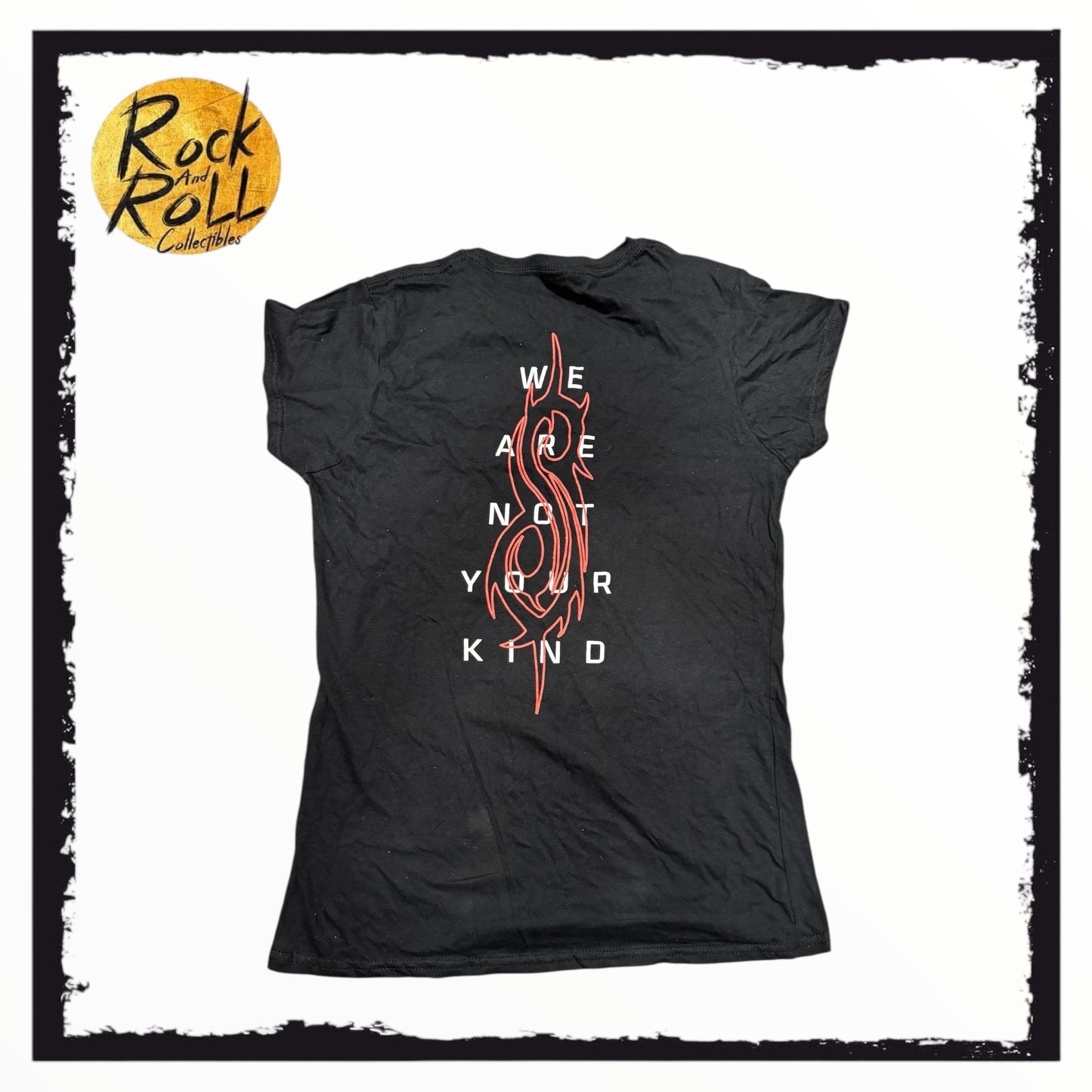 Slipknot Band Black Print T-Shirt (Womens Small/Medium)