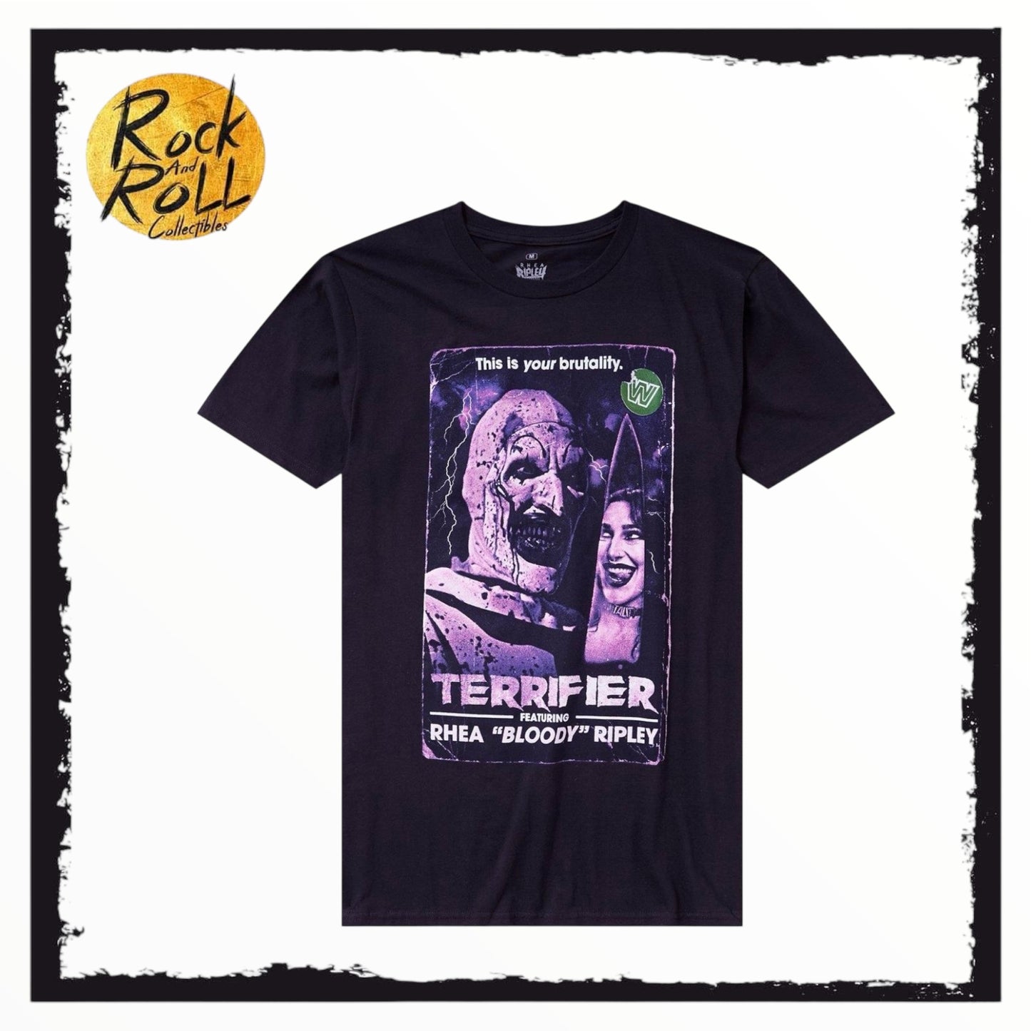 WWE Rhea Ripley X Terrifier Knife T-Shirt (US Import)