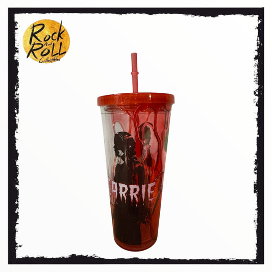 Carrie - Bloody Carrie Waterfill Faux Blood Cup w/Straw 11inch