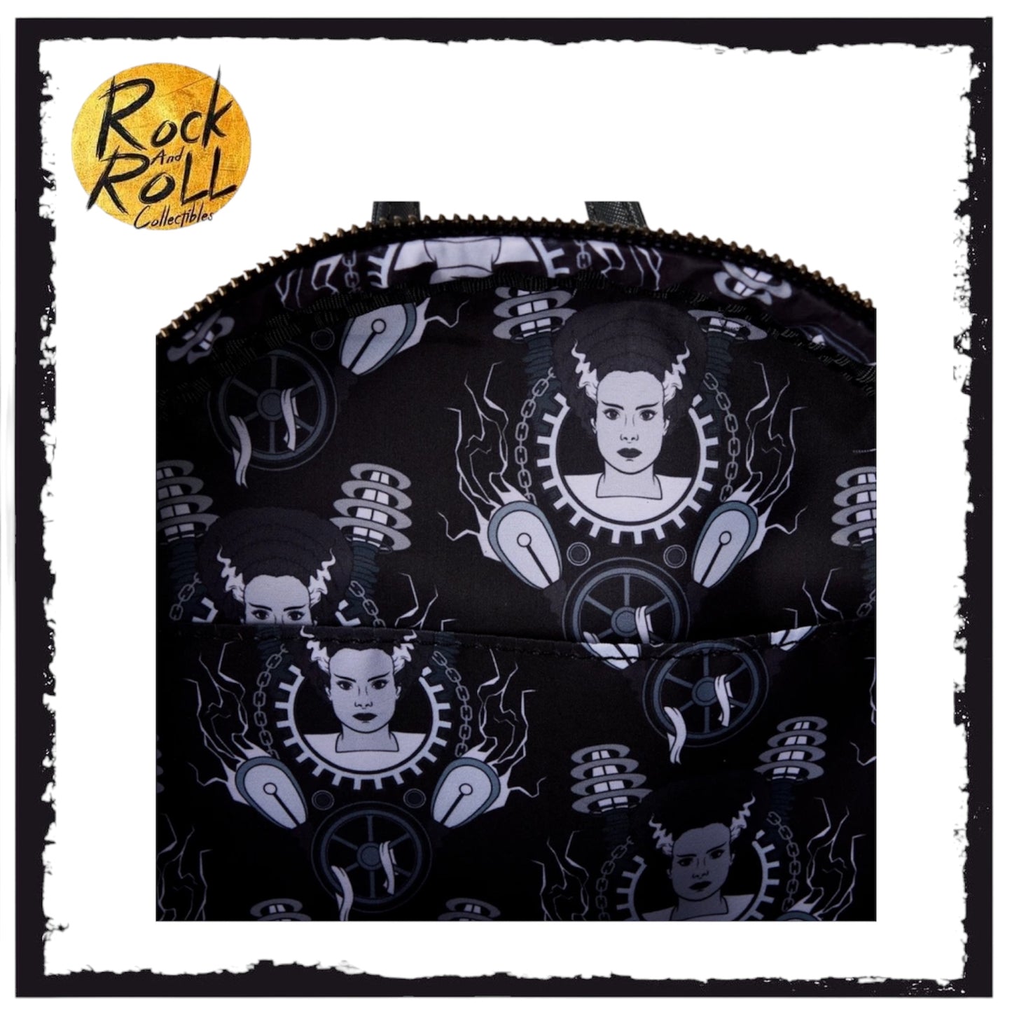 Loungefly Universal Monster Bride Of Frankenstein Glow Mini Backpack